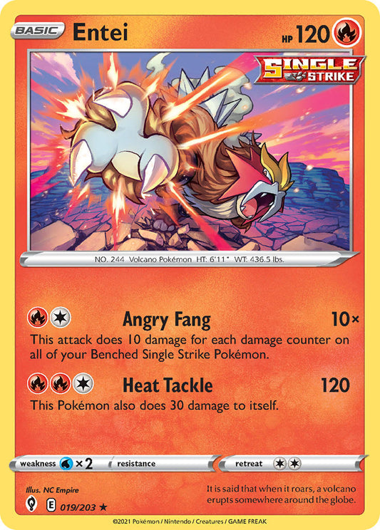 Entei 19/203 Holo Rare