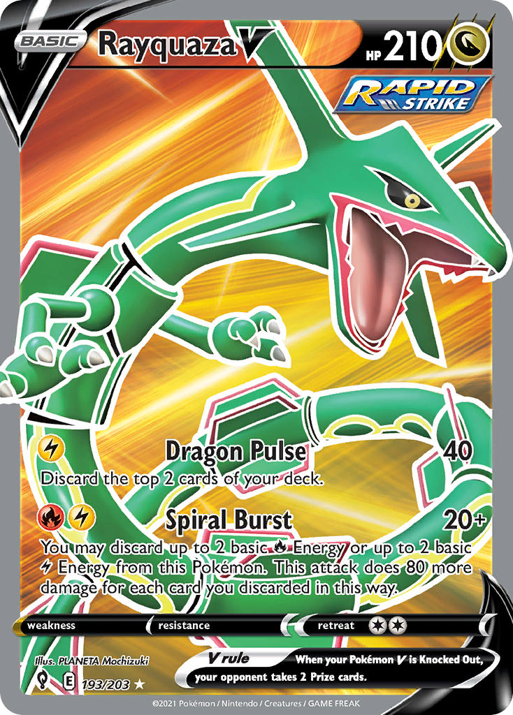 Rayquaza V 193/203 Holo Ultra Rare V