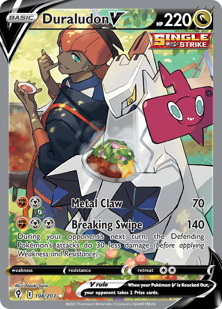 Duraludon V 198/203 Holo Ultra Rare V
