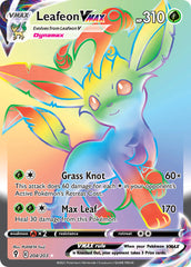 Leafeon VMAX 204/203 Rainbow Secret Rare VMAX