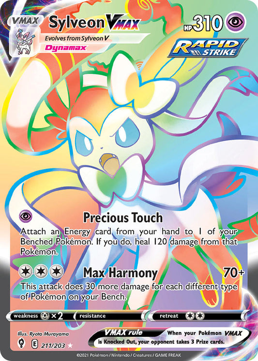 Sylveon VMAX 211/203 Rainbow Secret Rare VMAX