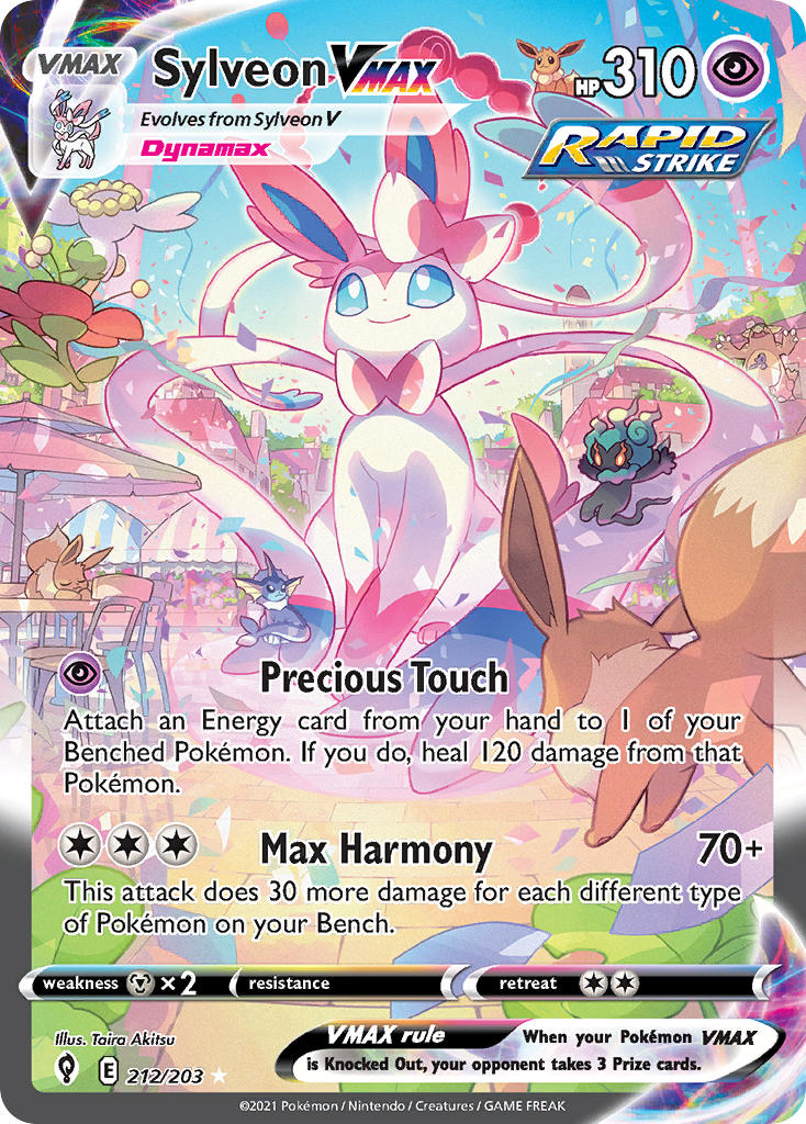 Sylveon VMAX 212/203 Secret Rare VMAX