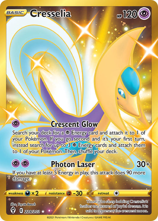 Cresselia 228/203 Gold Secret Rare