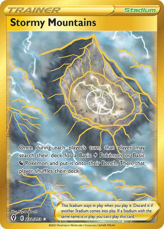 Stormy Mountains 232/203 Gold Secret Rare