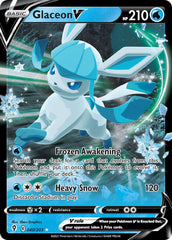 Glaceon V 040/203 Silver Snowflake Stamp Holiday Calendar 2023 Exclusive