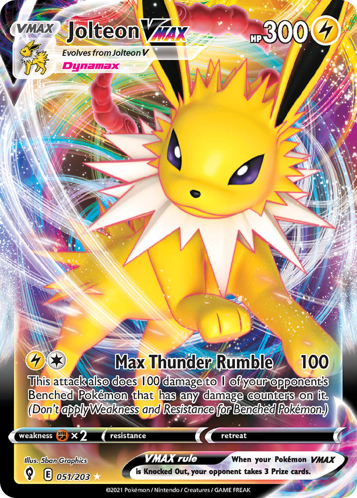 Jolteon VMAX 51/203 Holo Rare VMAX