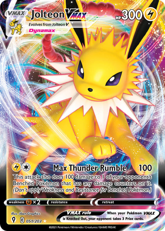 Jolteon VMAX 51/203 Holo Rare VMAX