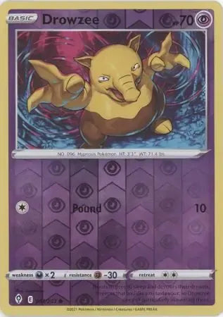 Drowzee 61/203 Reverse Common