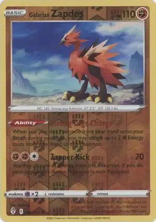 Galarian Zapdos 82/203 Reverse Rare