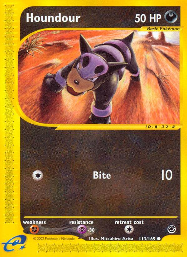 Houndour 113/165 Reverse Common - MissingNo.