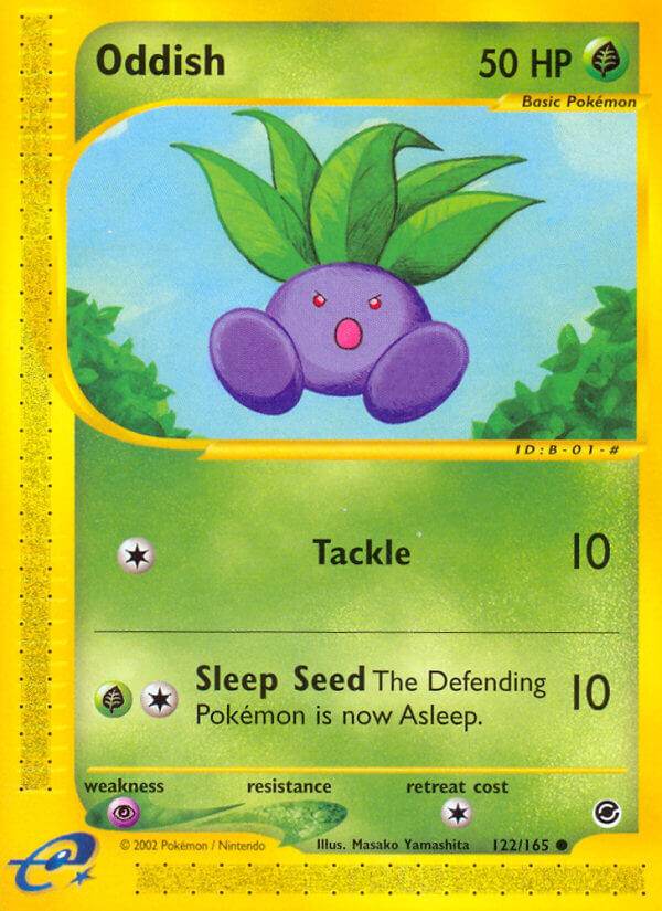 Oddish 122/165 Reverse Common - MissingNo.