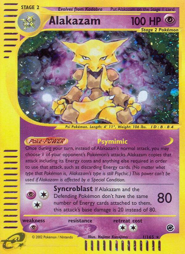 Alakazam 01/12 Reverse Jumbo Box Topper - MissingNo.