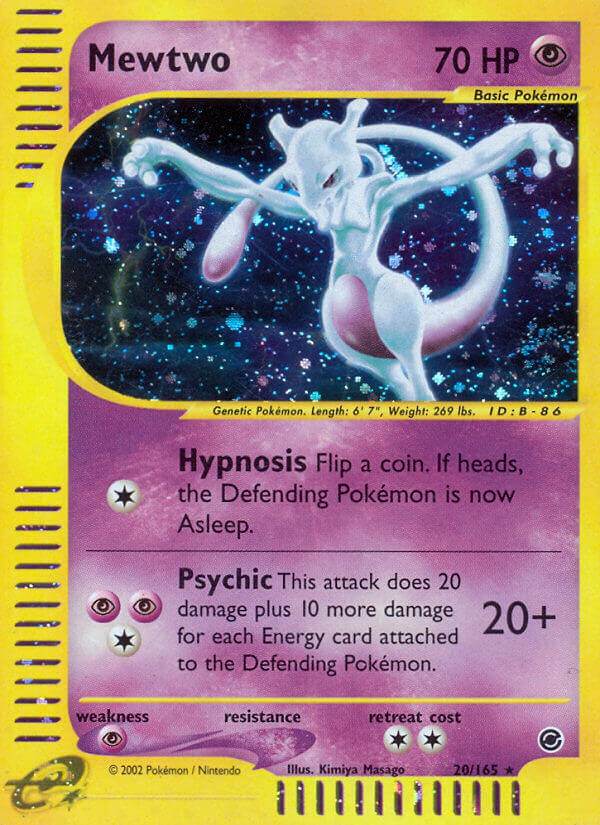 Mewtwo 20/165 Holo Rare - MissingNo.