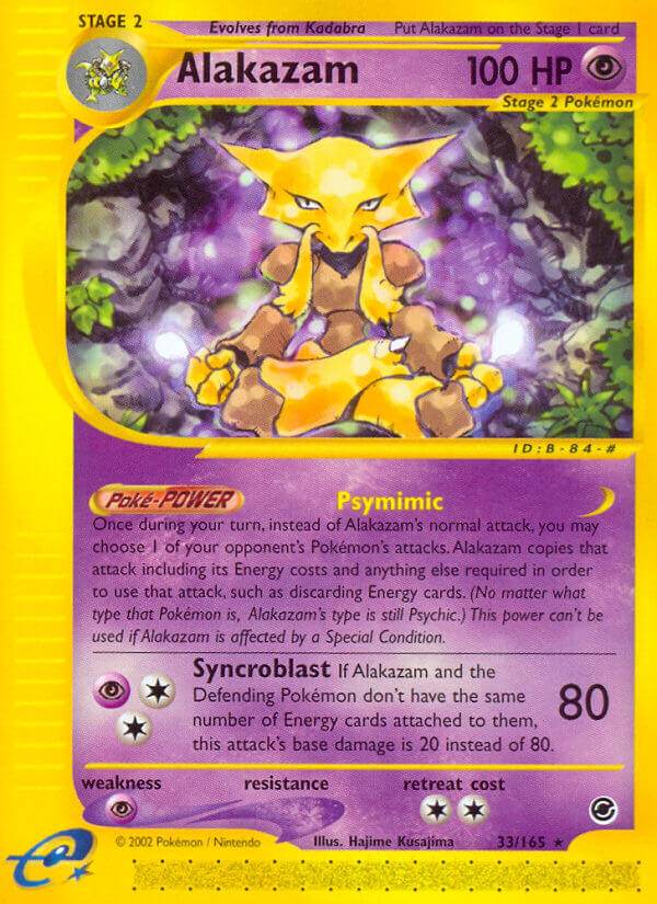 Alakazam 33/165 Non-Holo Rare - MissingNo.