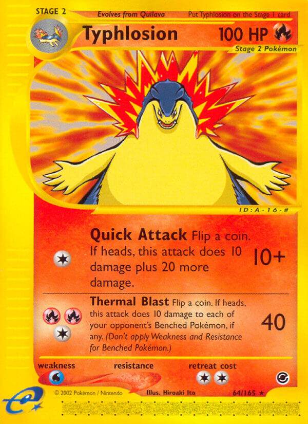 Typhlosion 64/165 Reverse Rare - MissingNo.