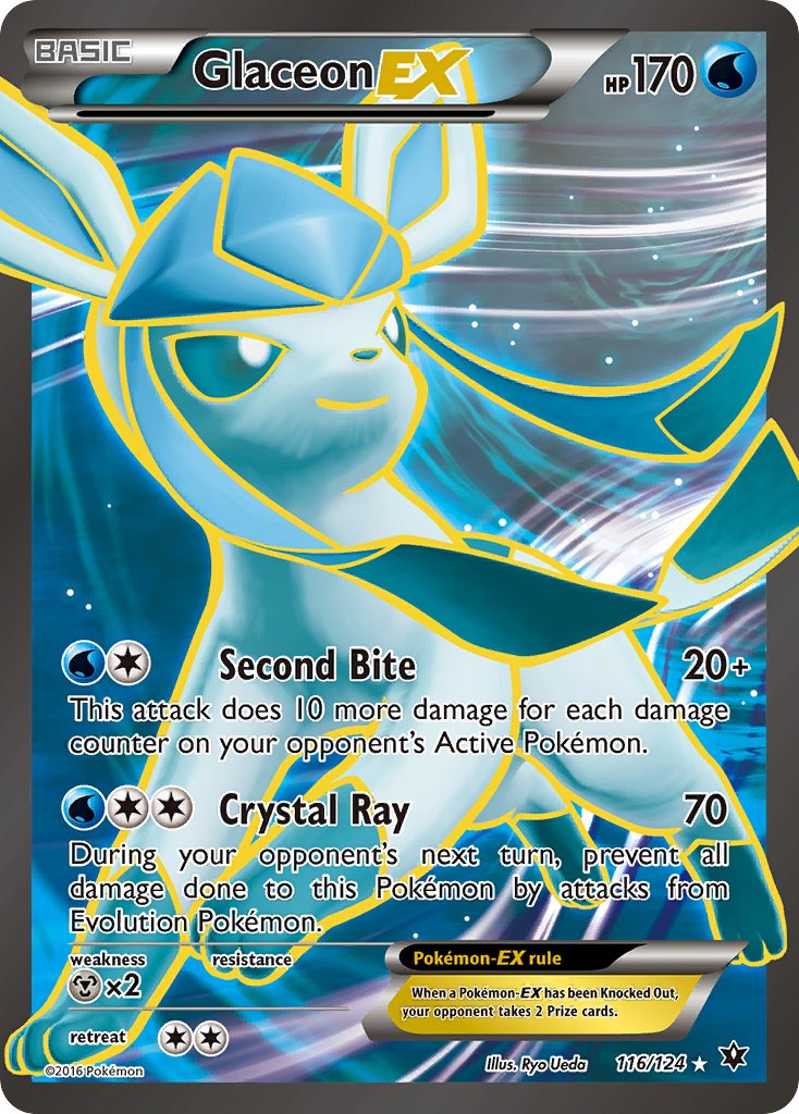 Glaceon EX 116/124 Holo Ultra Rare EX - MissingNo.
