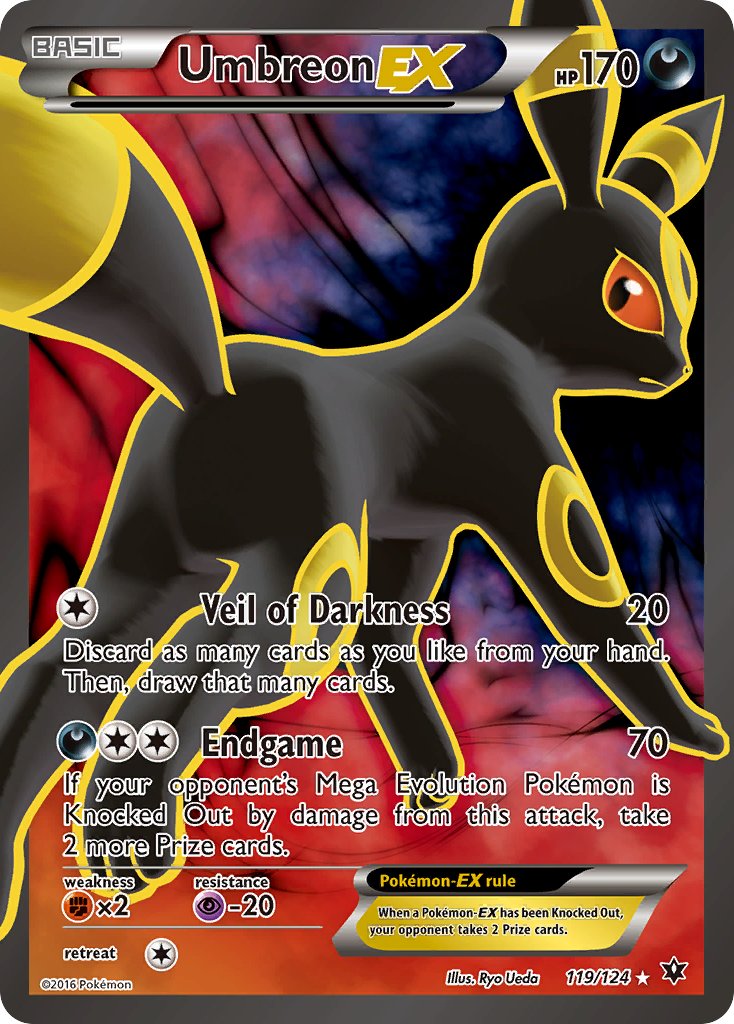 Umbreon EX 119/124 Holo Ultra Rare EX - MissingNo.