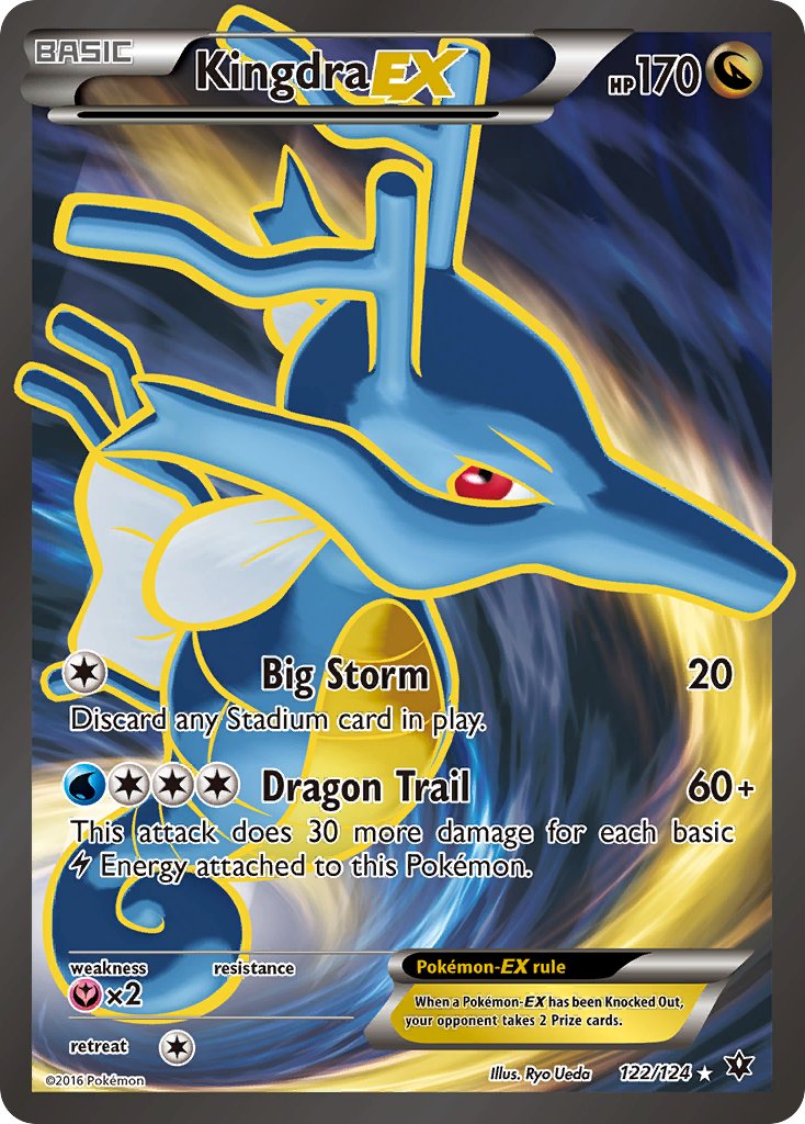 Kingdra EX 122/124 Holo Ultra Rare EX - MissingNo.
