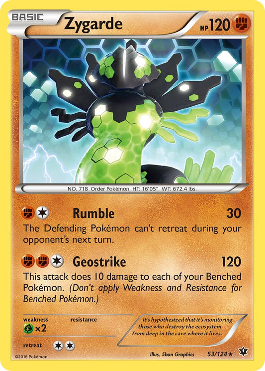Zygarde 53/124 Reverse Rare - MissingNo.