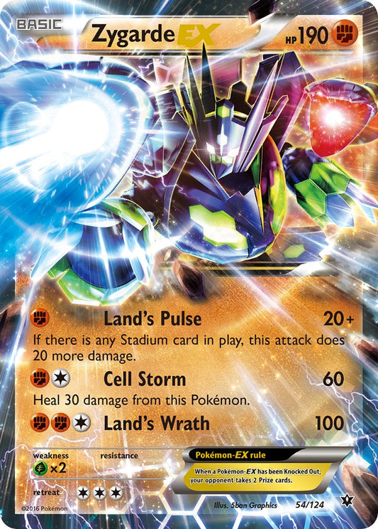 Zygarde EX 54/124 Holo Rare EX - MissingNo.