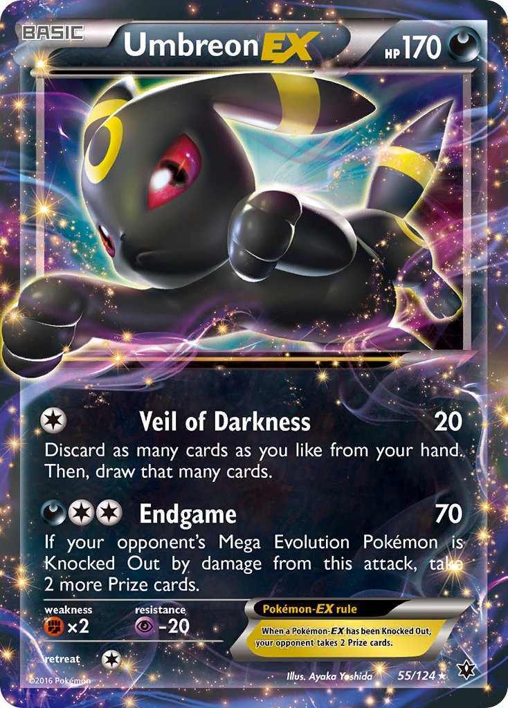 Umbreon EX 55/124 Holo Rare EX - MissingNo.