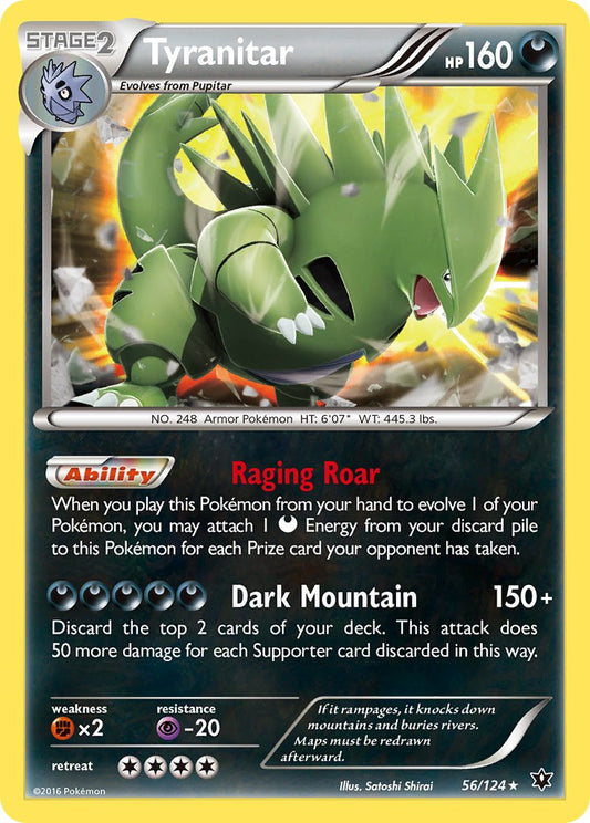 Tyranitar 56/124 Holo Rare - MissingNo.