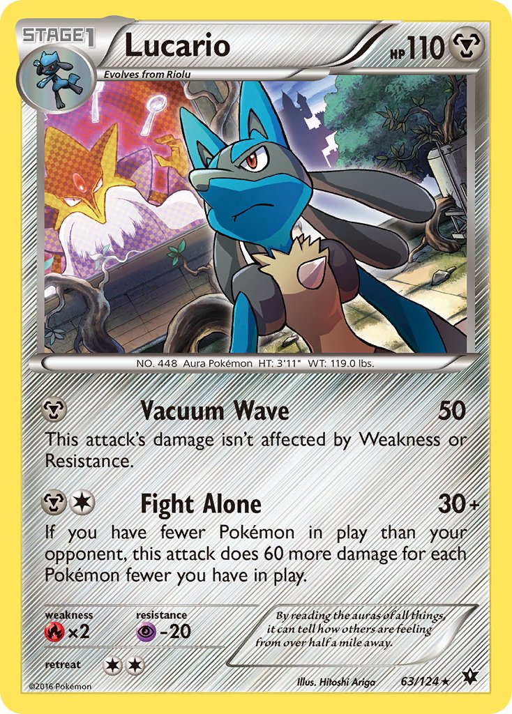 Lucario 63/124 Holo Rare - MissingNo.
