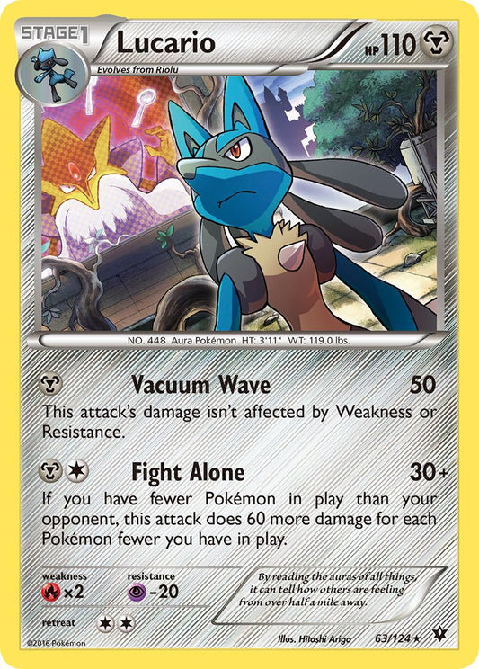 Lucario 63/124 Reverse Rare - MissingNo.