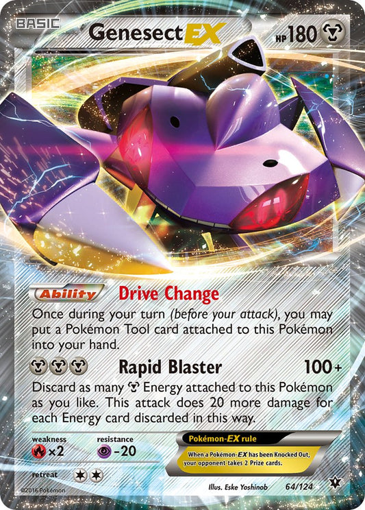 Genesect EX 64/124 Holo Rare EX - MissingNo.