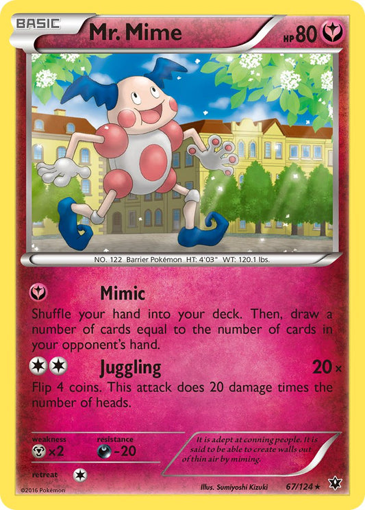 Mr. Mime 67/124 Reverse Rare - MissingNo.