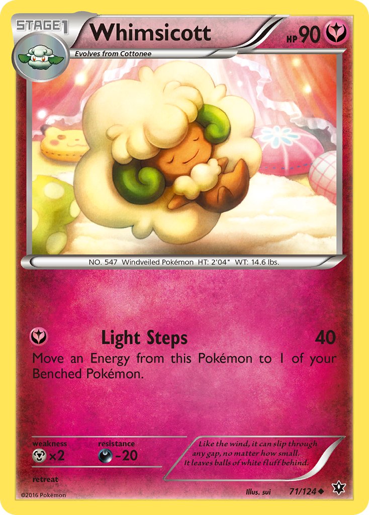 Whimsicott 71/124 Reverse Uncommon - MissingNo.
