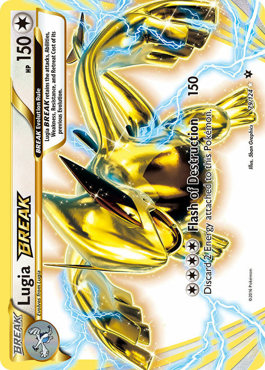 Lugia BREAK 79/124 Holo Rare BREAK - MissingNo.