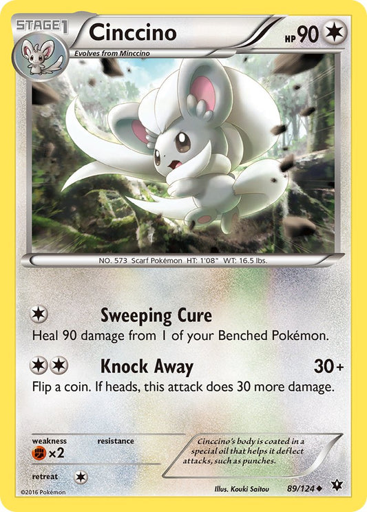 Cinccino 89/124 Reverse Uncommon - MissingNo.
