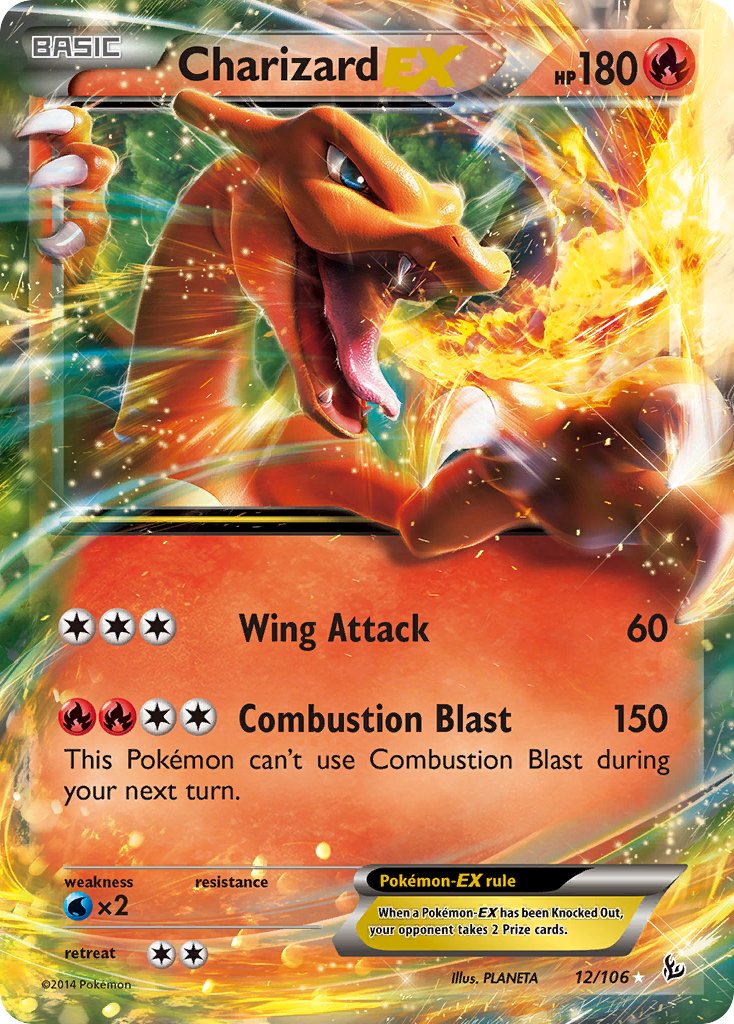 Charizard EX 12/106 Holo Rare EX - MissingNo.