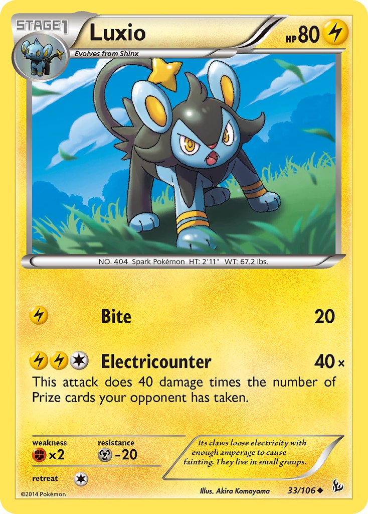 Luxio 33/106 Reverse Uncommon - MissingNo.