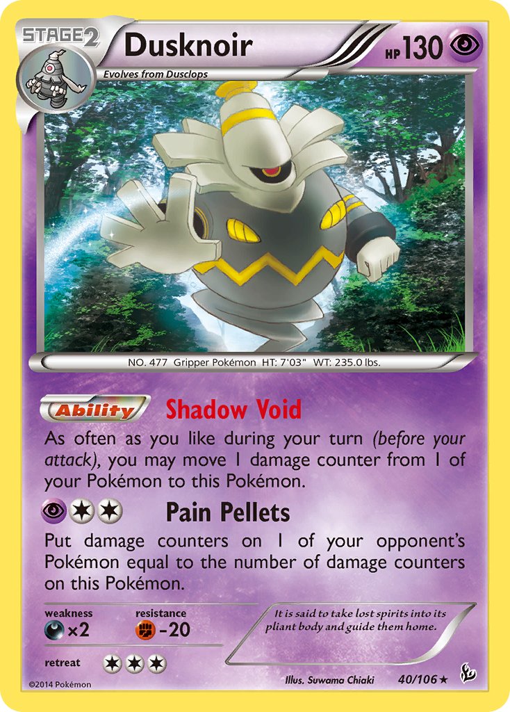 Dusknoir 40/106 Holo Rare - MissingNo.