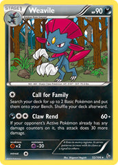 Weavile 52/106 Reverse Rare