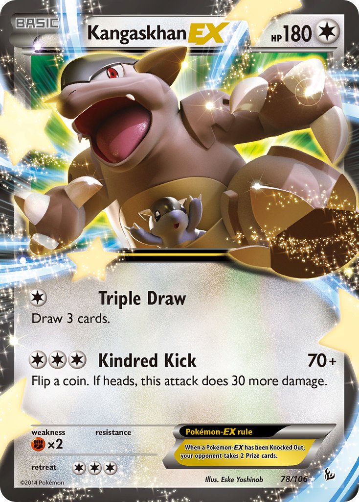 Kangaskhan EX 78/106 Holo Rare EX - MissingNo.