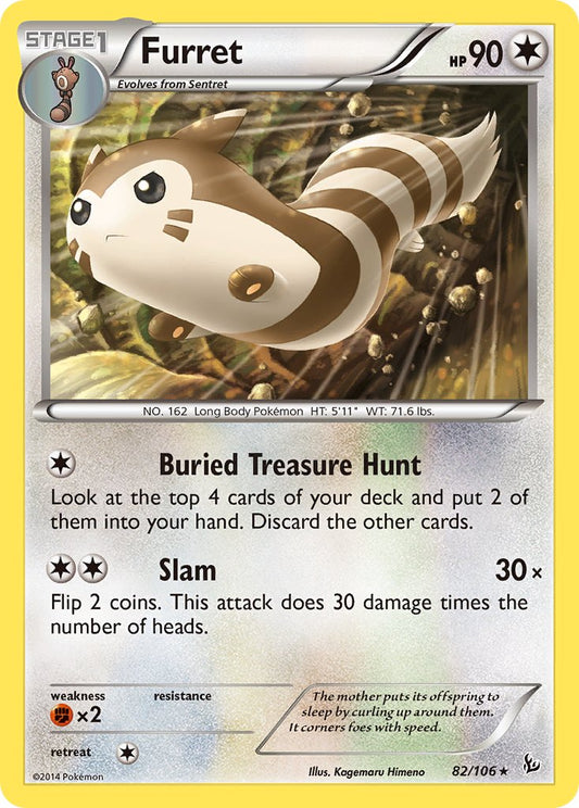 Furret 82/106 Reverse Rare - MissingNo.