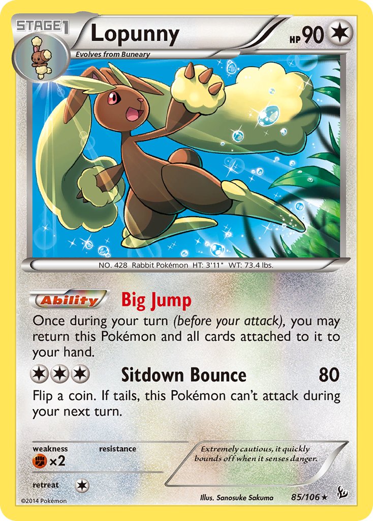 Lopunny 85/106 Non-Holo Rare - MissingNo.