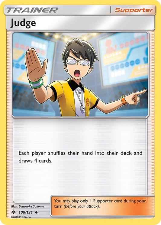 Judge 108/131 Reverse Holo Professor Program Promo
