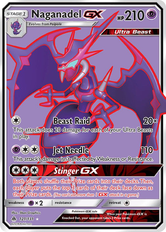 Naganadel GX 121/131 Holo Ultra Rare Ultra Beast GX