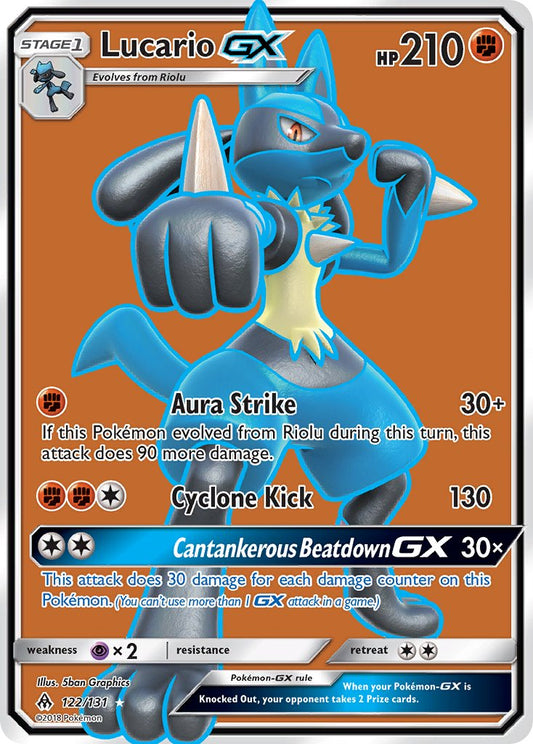 Lucario GX 122/131 Holo Ultra Rare GX