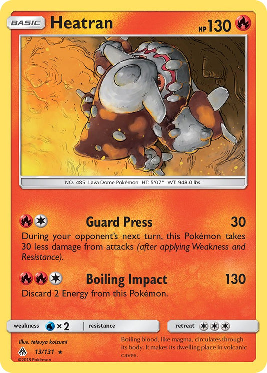 Heatran 13/131 Reverse Rare - MissingNo.