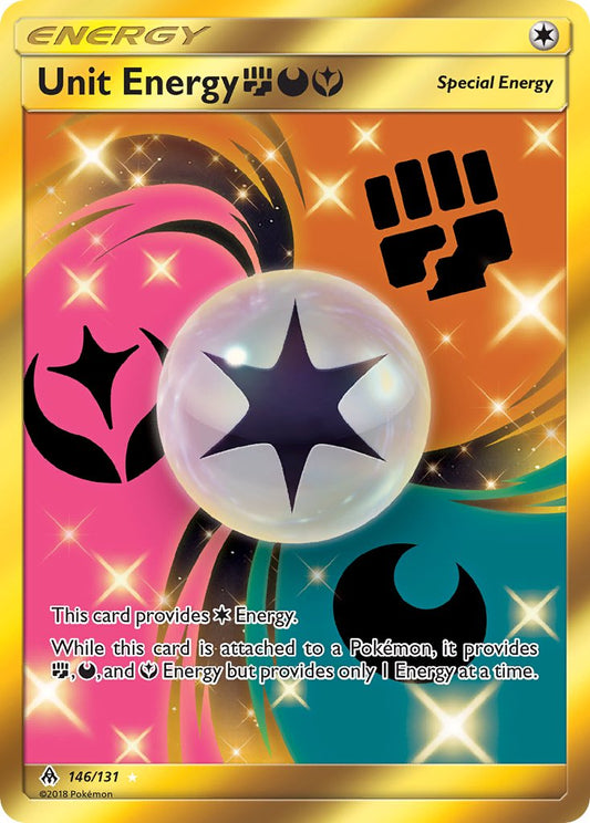 Unit Energy Fighting/Darkness/Fairy 146/131 Gold Secret Rare