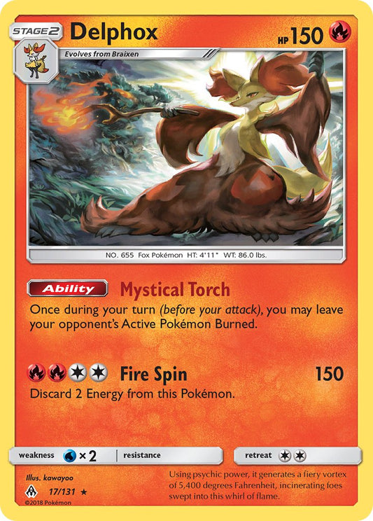 Delphox 17/131 Reverse Rare - MissingNo.