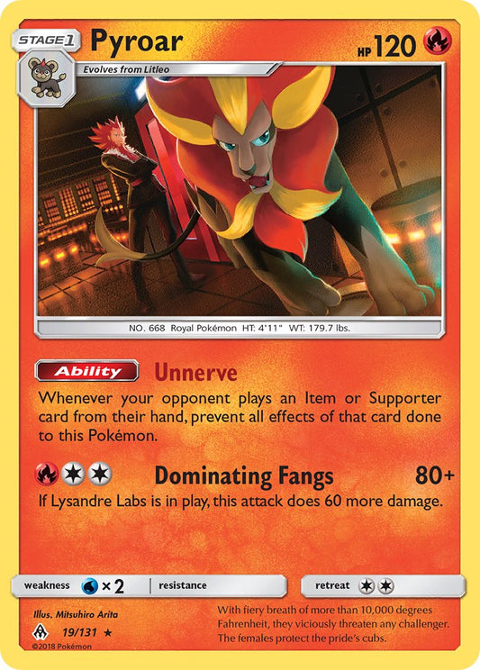 Pyroar 19/131 Reverse Rare - MissingNo.