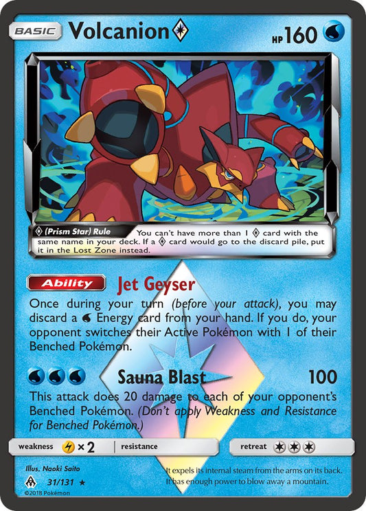 Volcanion Prism Star 31/131 Holo Rare Prism Star - MissingNo.