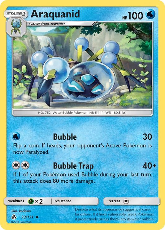 Araquanid 33/131 Reverse Uncommon - MissingNo.