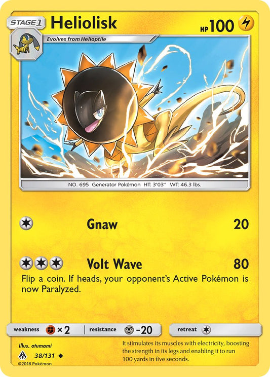 Heliolisk 38/131 Reverse Uncommon - MissingNo.